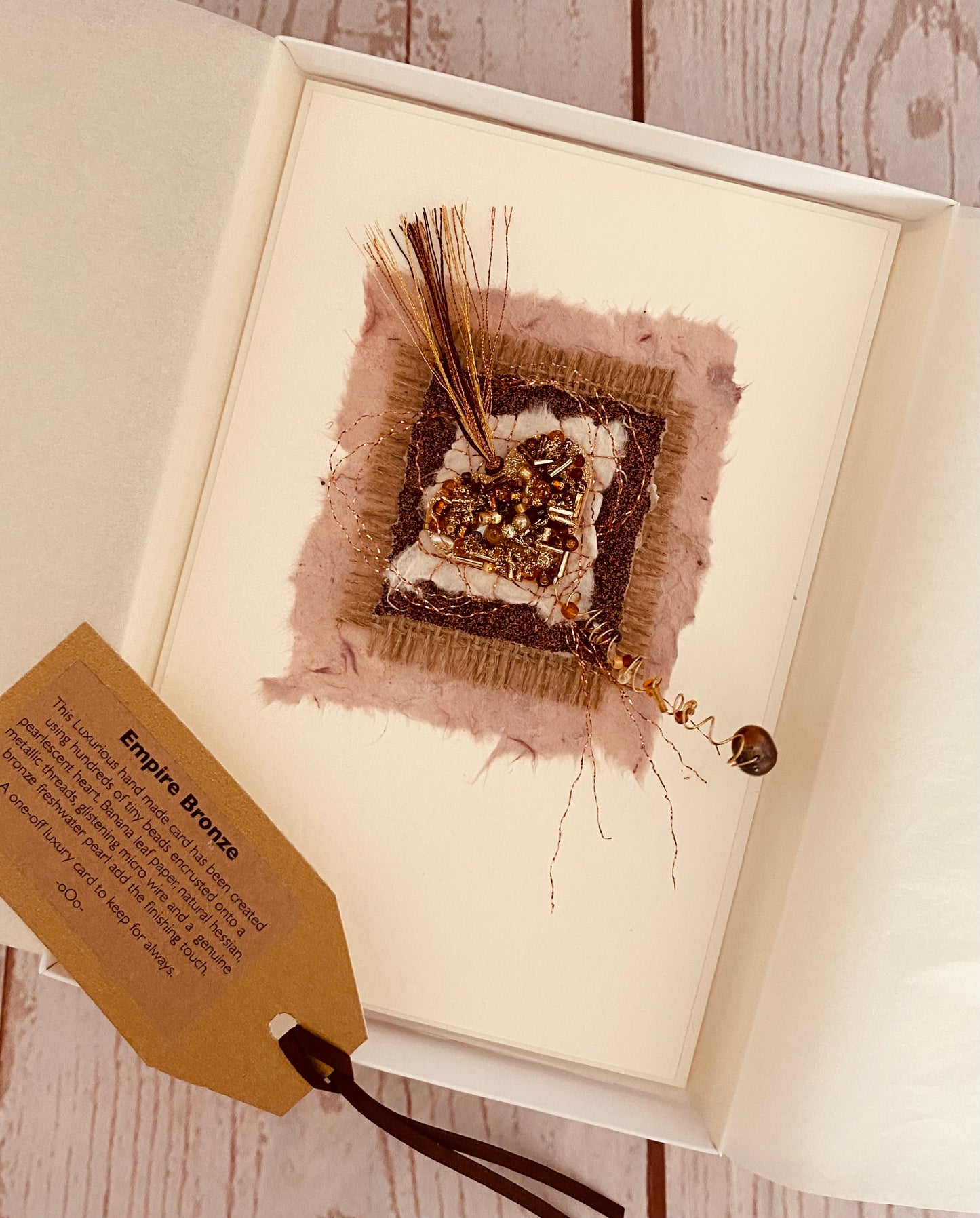 Luxury Empire Bronze Handmade Card
