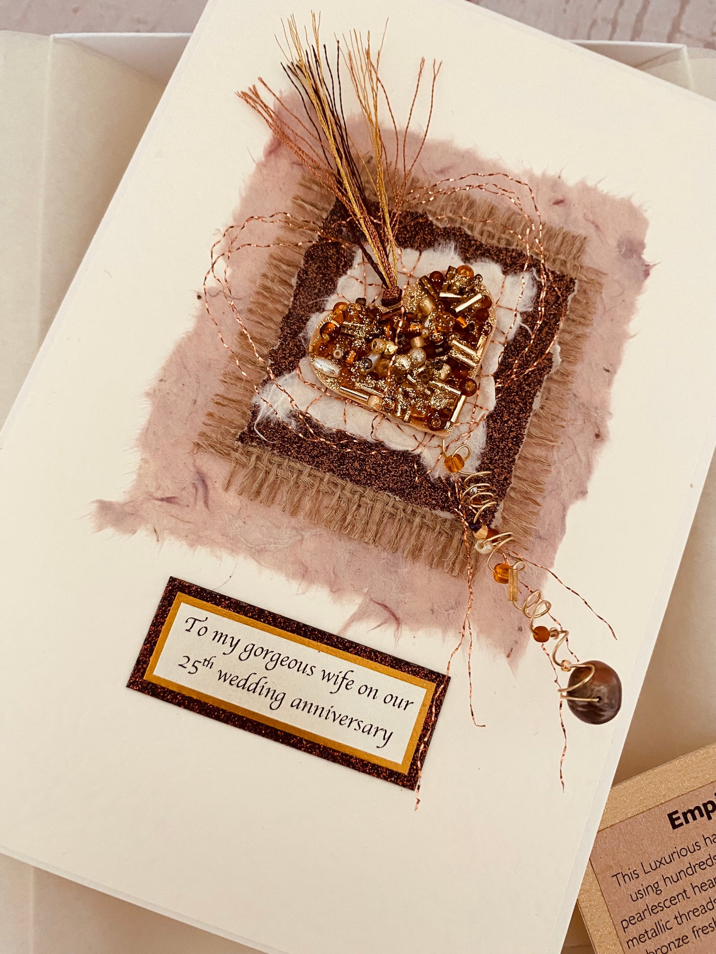Luxury Empire Bronze Handmade Card