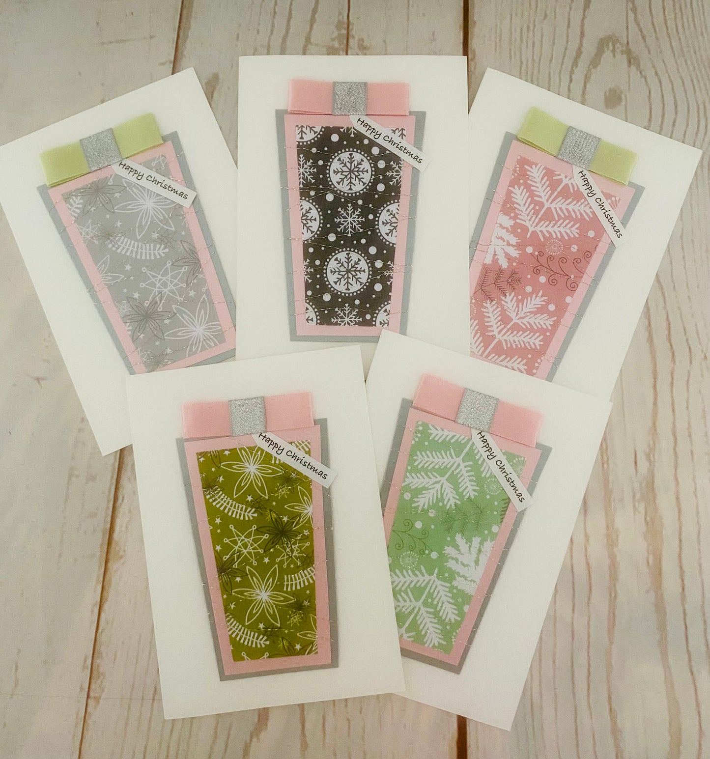 Pastel Christmas Present Handmade Card
