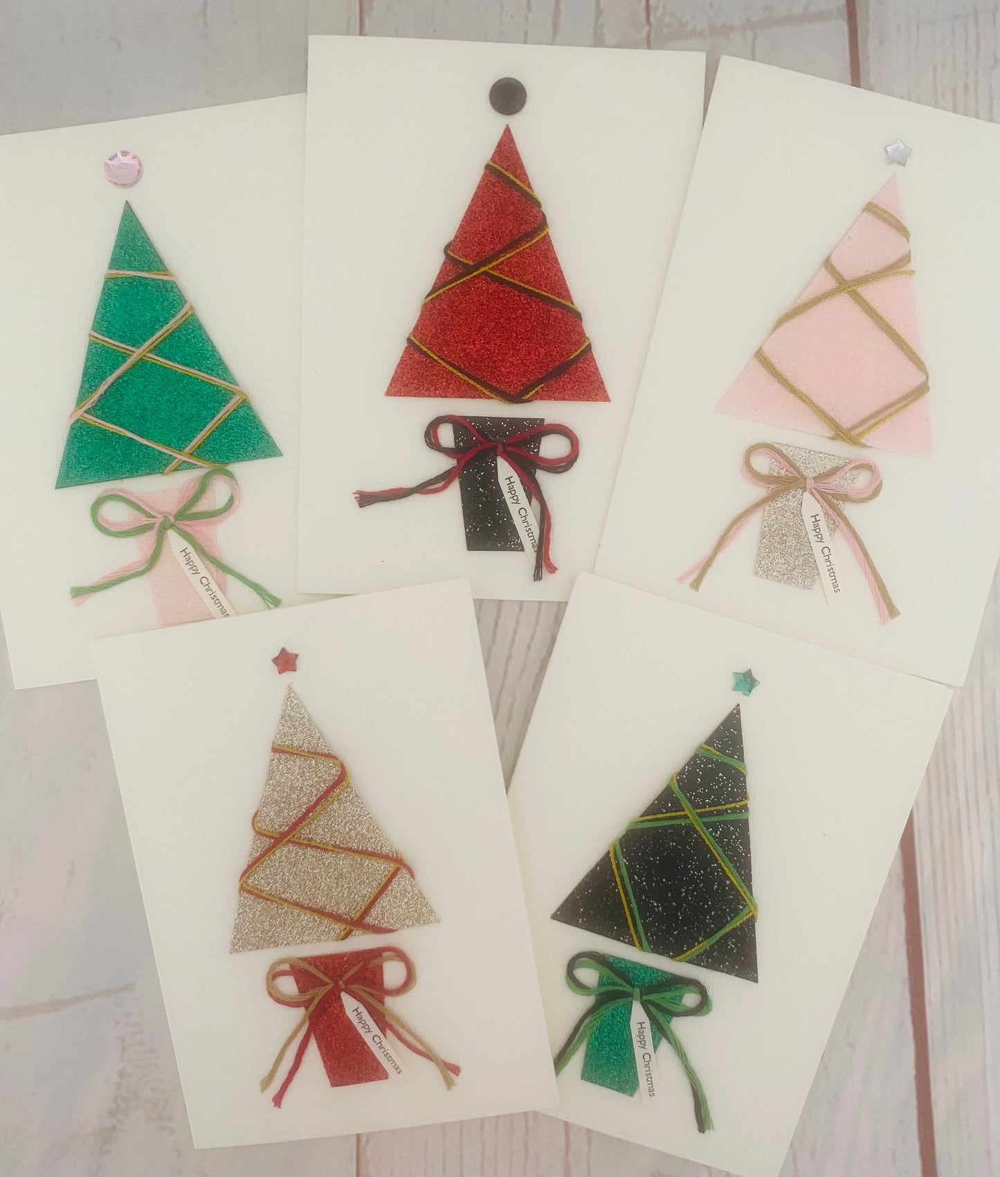 Sparkle Christmas Tree Handmade Card