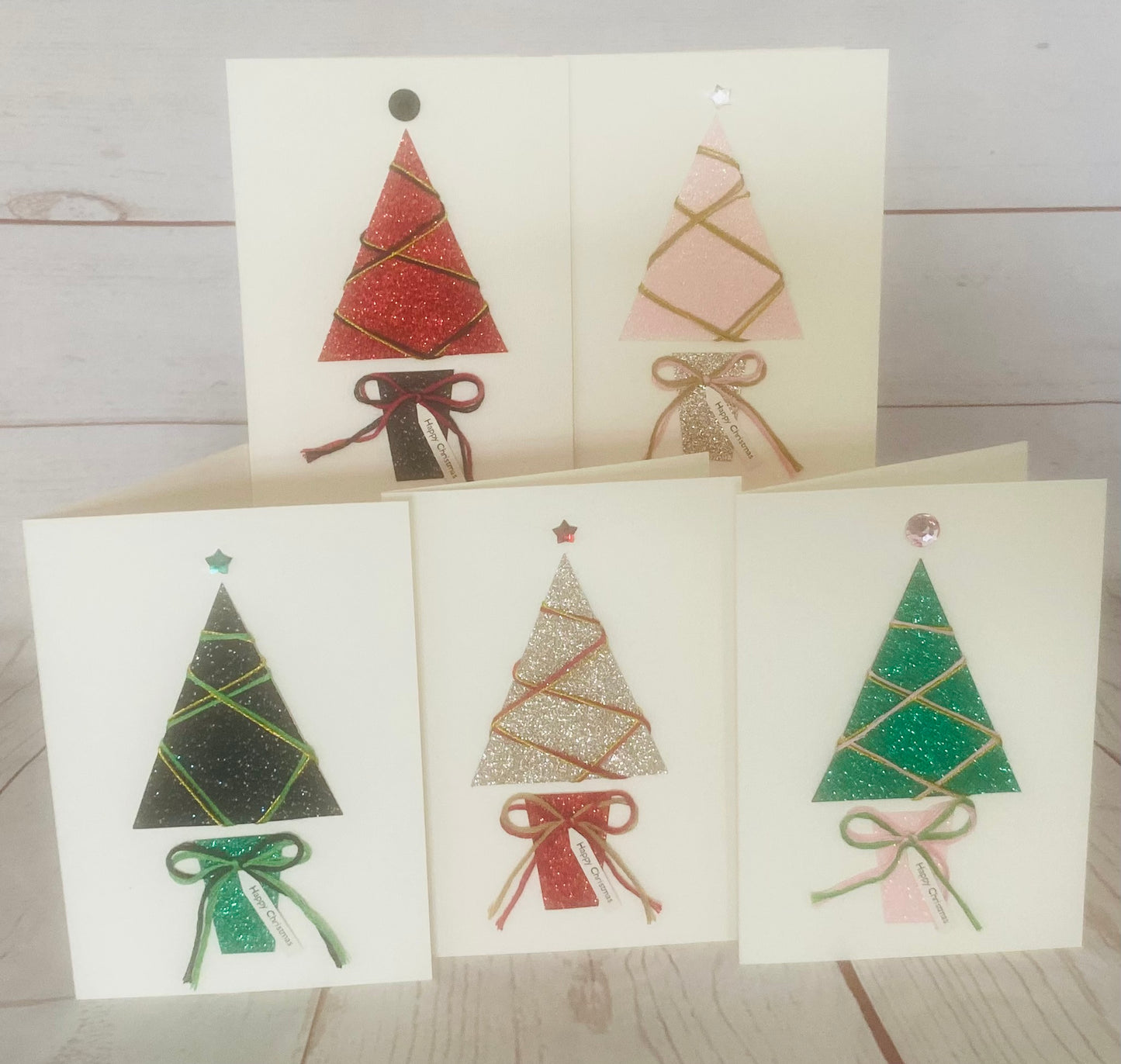 Sparkle Christmas Tree Handmade Card