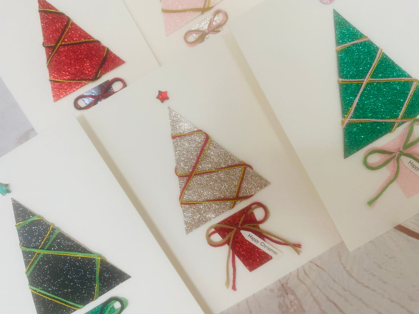 Sparkle Christmas Tree Handmade Card
