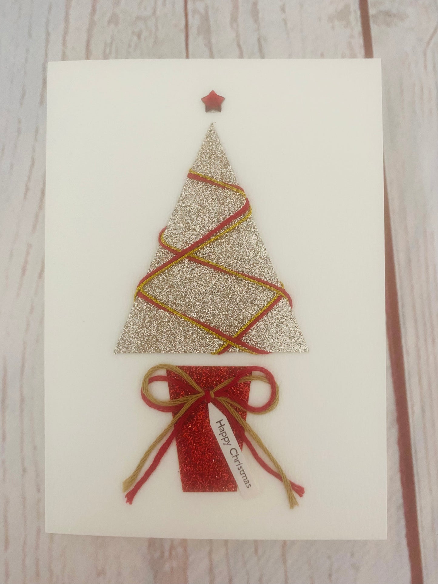 Sparkle Christmas Tree Handmade Card