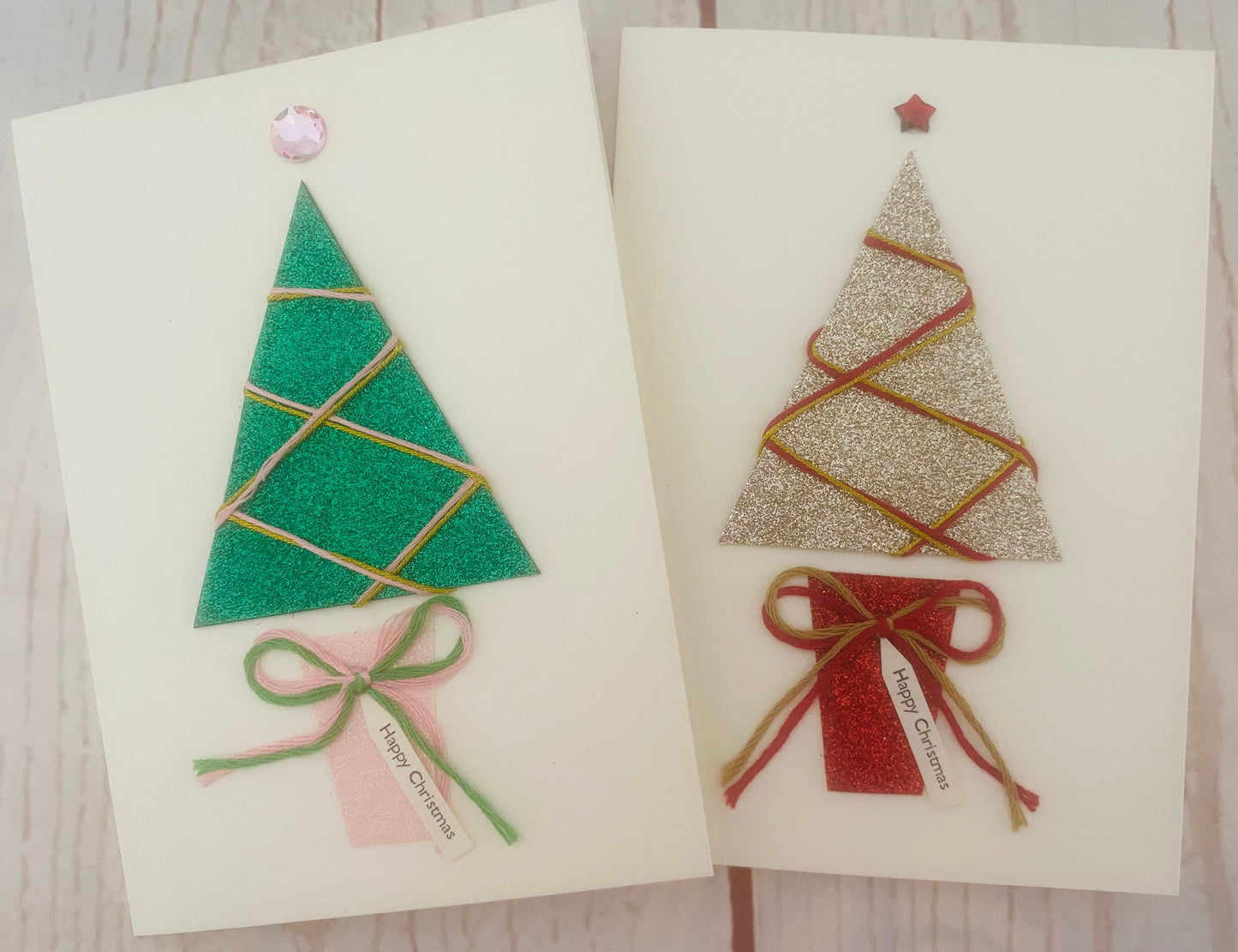 Sparkle Christmas Tree Handmade Card