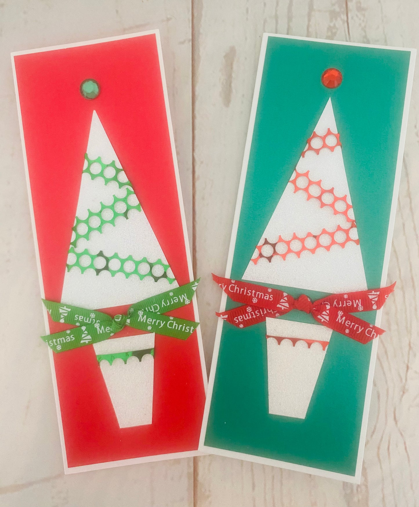 Disco Christmas Tree Handmade Card