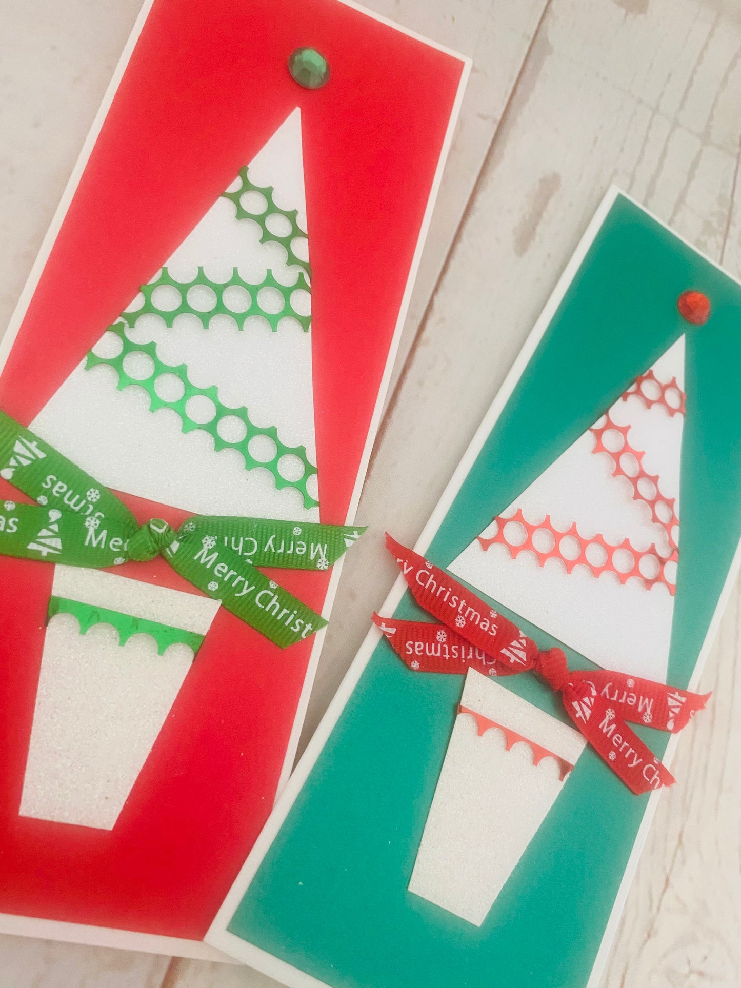 Disco Christmas Tree Handmade Card