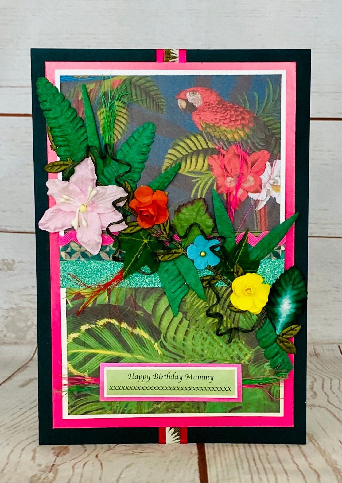Tropical Garden Handmade Card