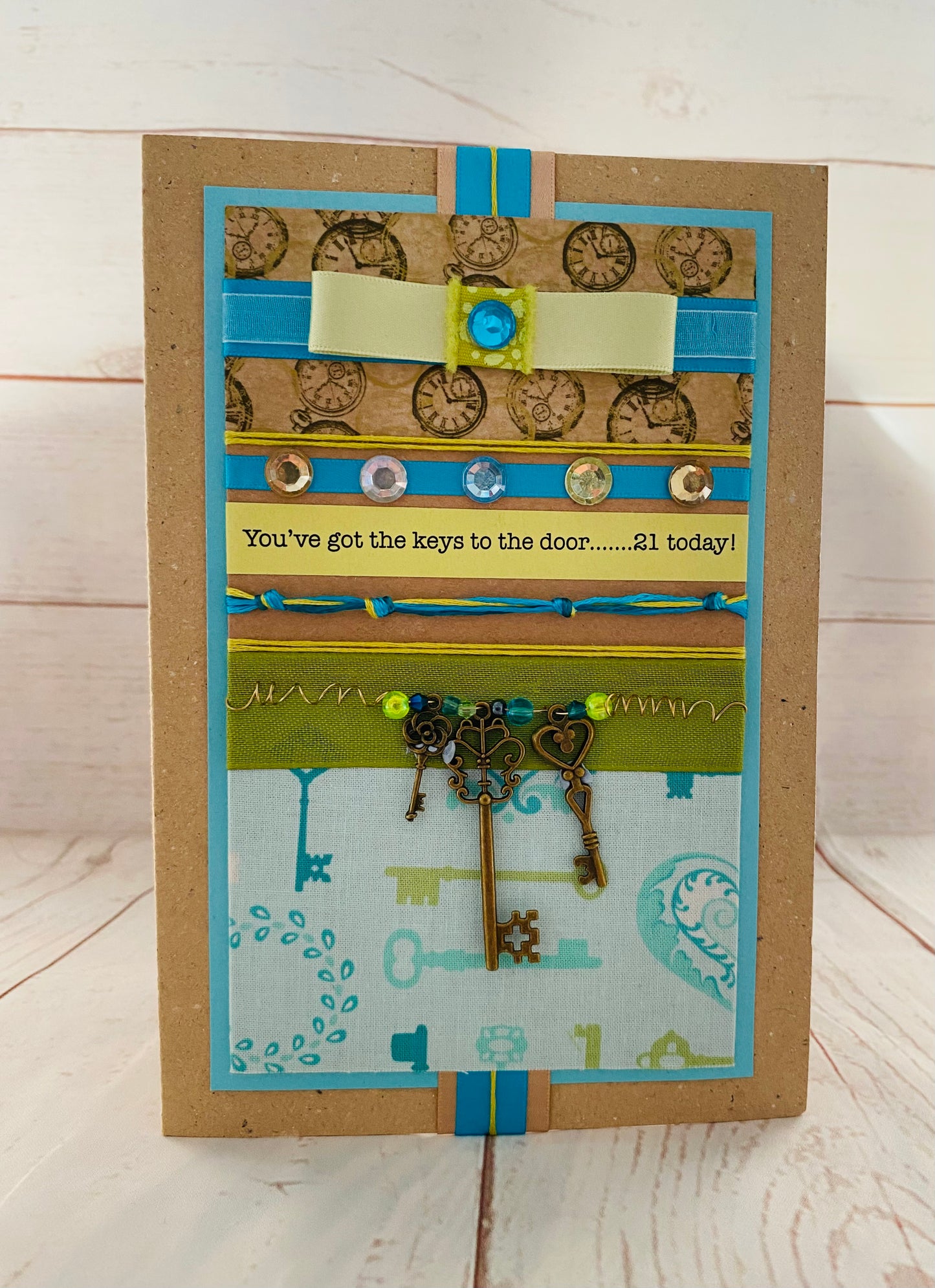 Keys To The Door Handmade Card