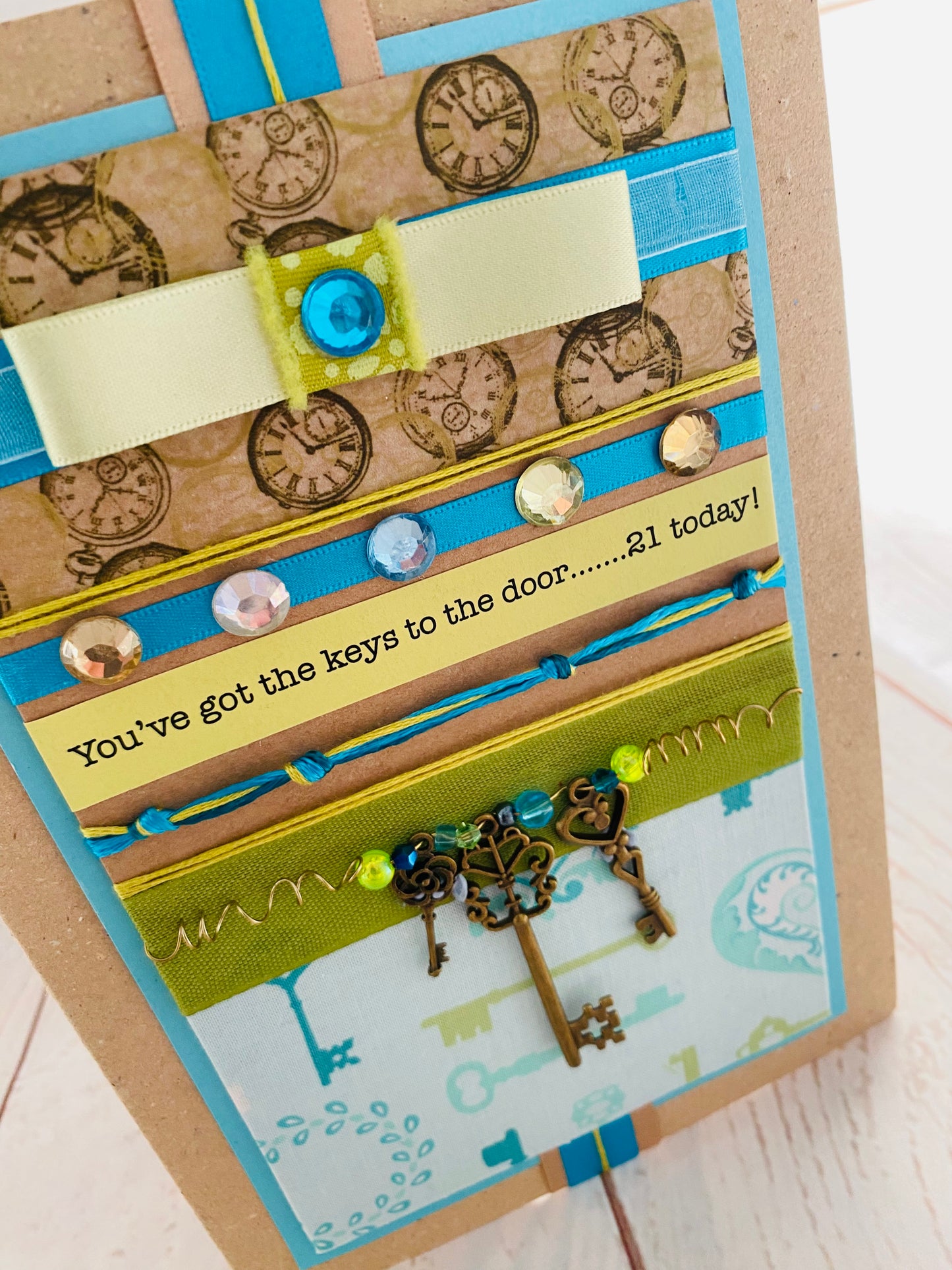 Keys To The Door Handmade Card