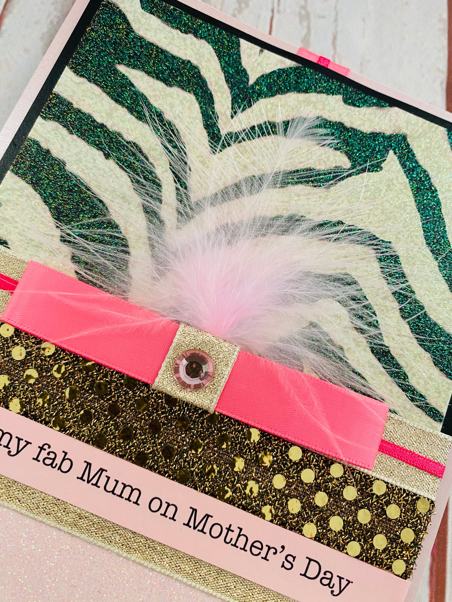 Zebra Fun Handmade Card