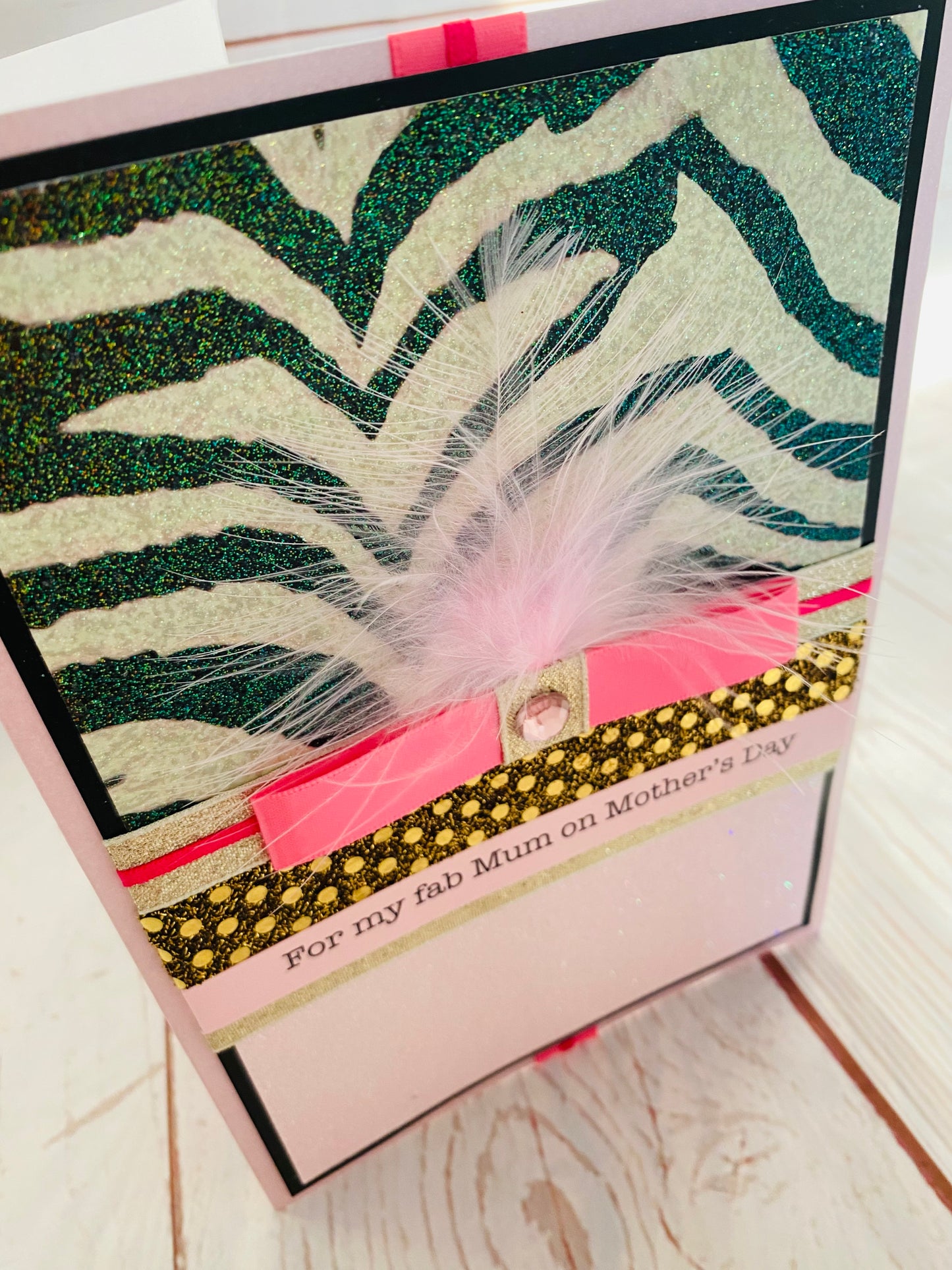 Zebra Fun Handmade Card