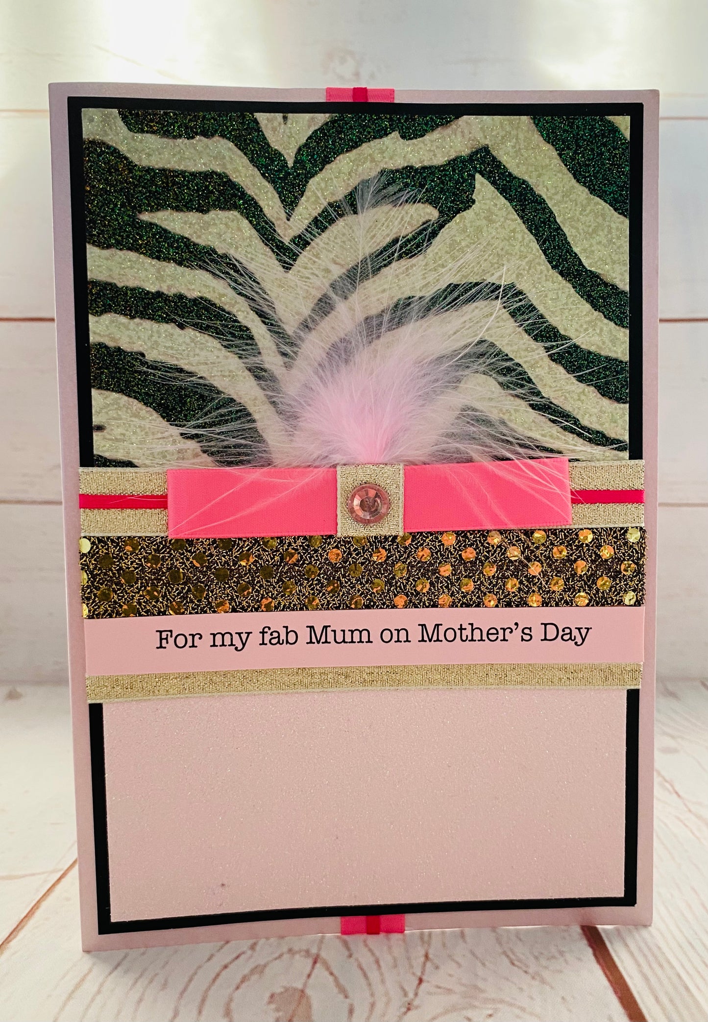 Zebra Fun Handmade Card