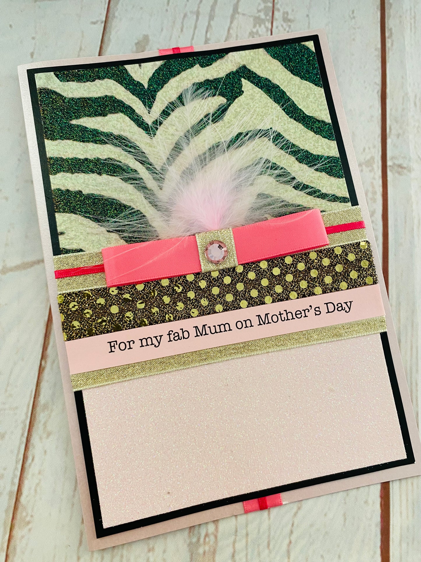 Zebra Fun Handmade Card
