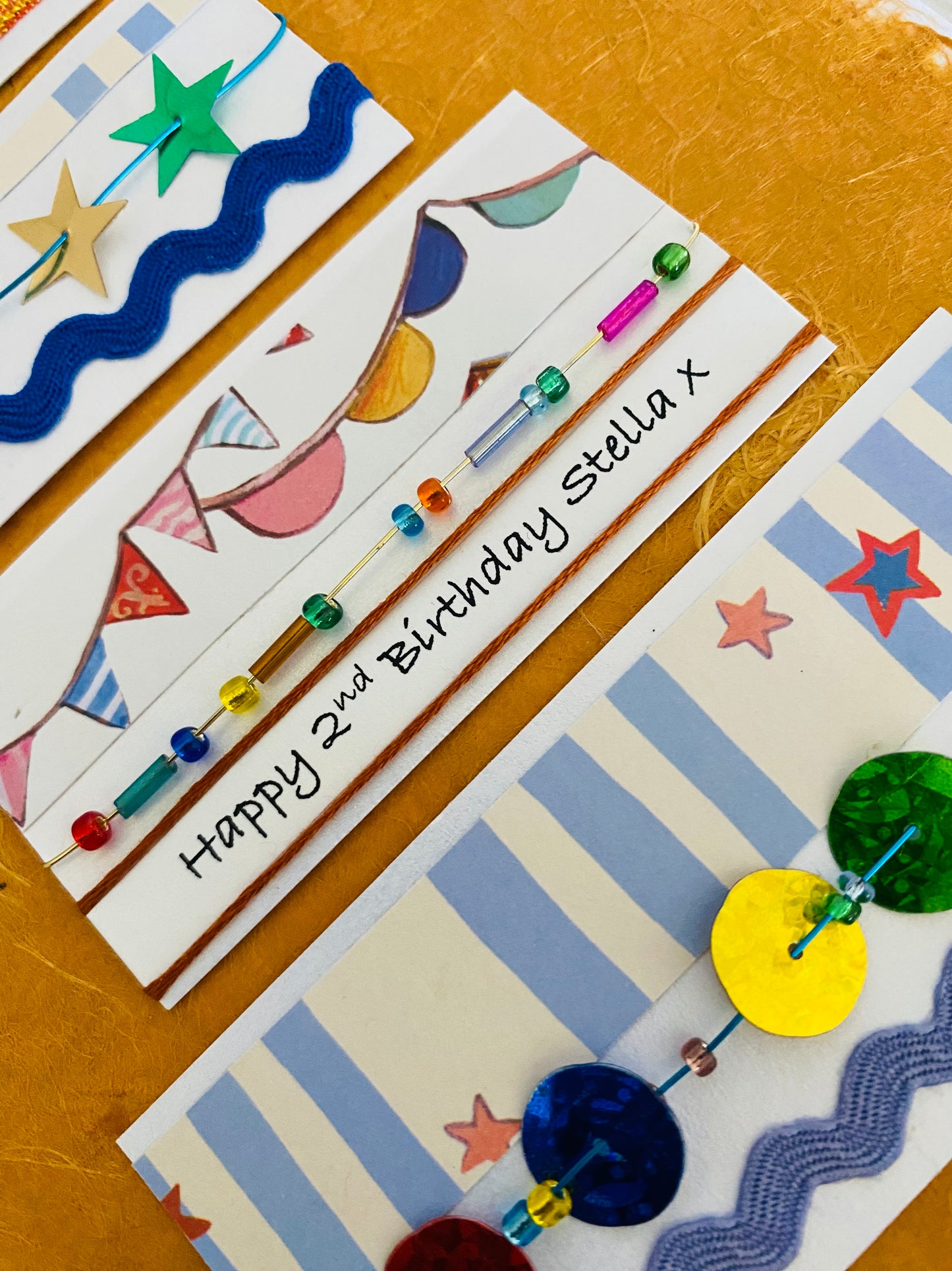 Party Cake Childrens Handmade Birthday Card