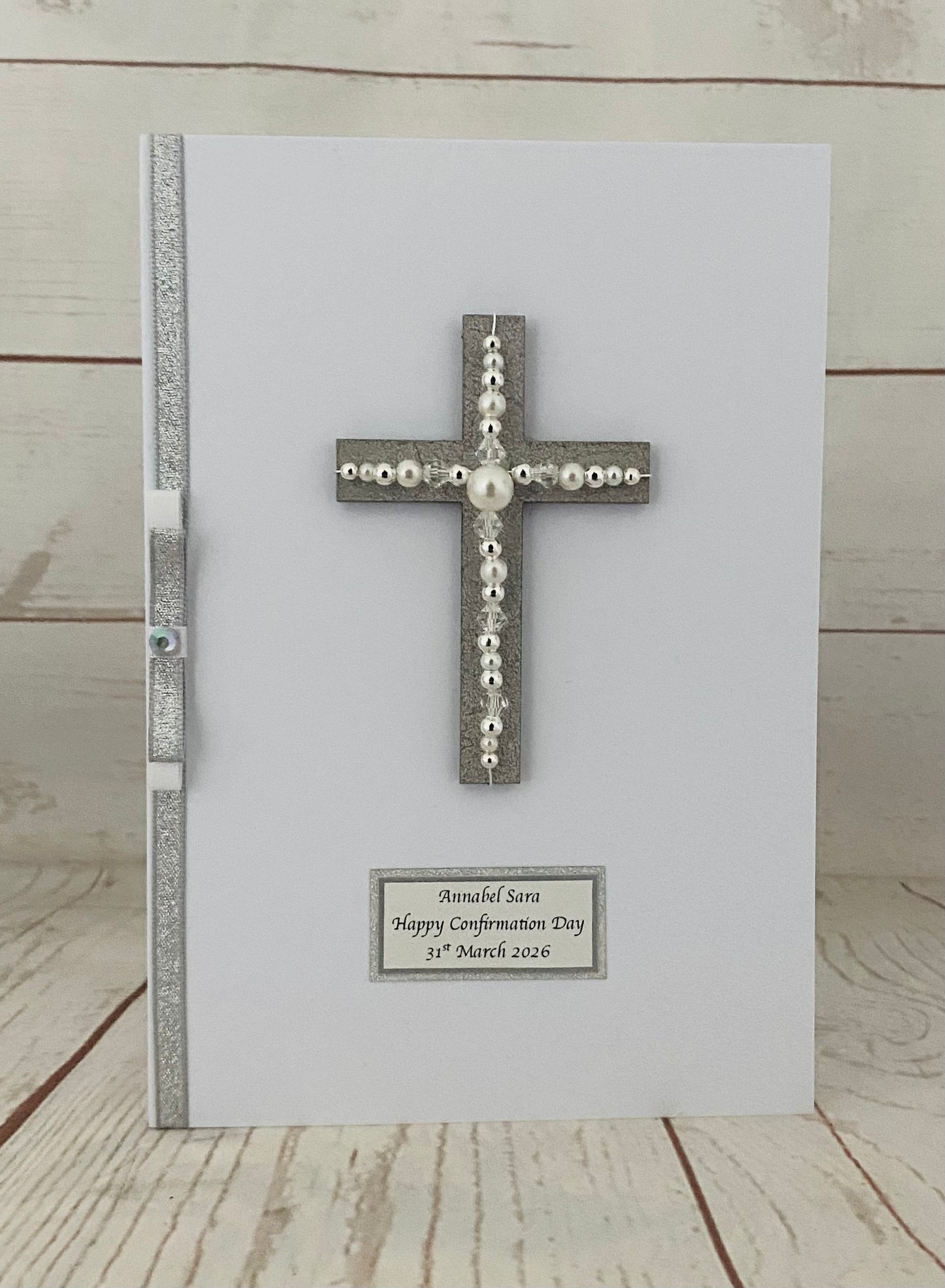 Silver Cross Handmade Card