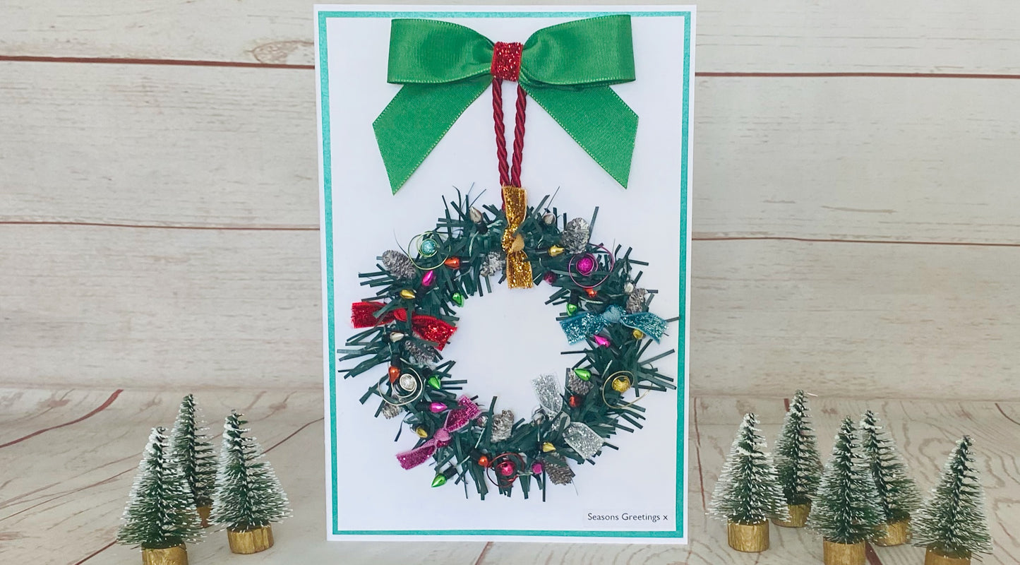 Luxury Wreath Handmade Card