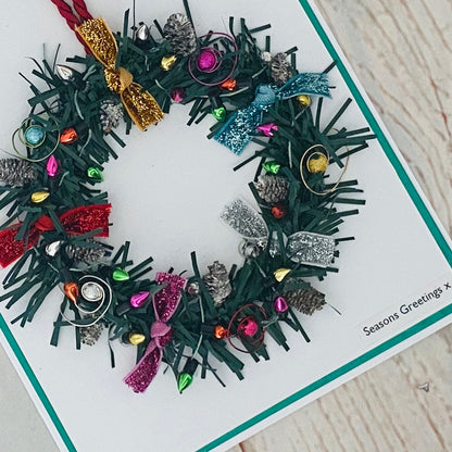 Luxury Wreath Handmade Card