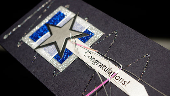 Corporate Blue Congratulations Card