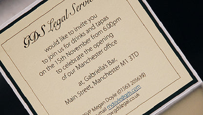 Square Flat Corporate Invitation Card