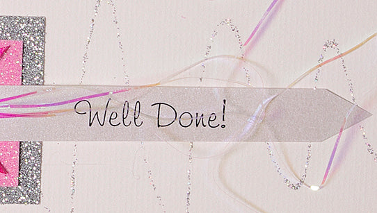 Corporate Pink Well Done Card