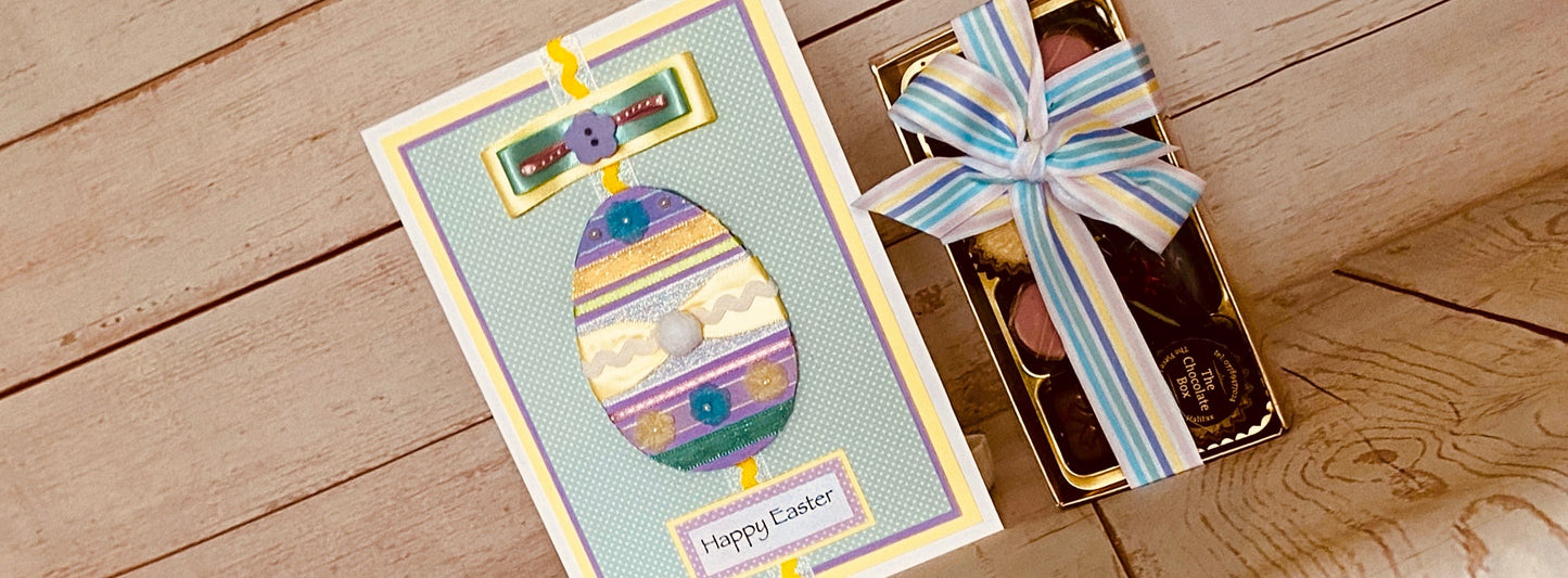 Easter Handmade Card & Chocolates Gift Bundle