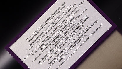 Handmade Information Enclosure Card