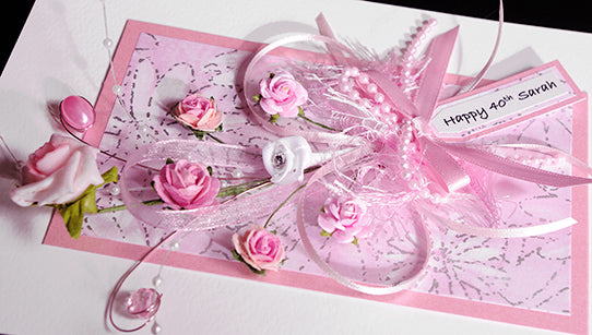 Pastel Pink Bouquet Handmade Card