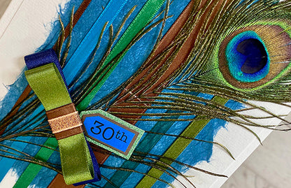 Majestic Peacock Handmade Card