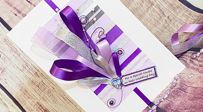 Purple Special Couple Handmade Card