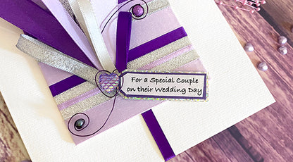 Purple Special Couple Handmade Card