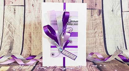 Purple Special Couple Handmade Card