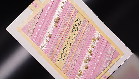 Lace & Pearls Handmade Card