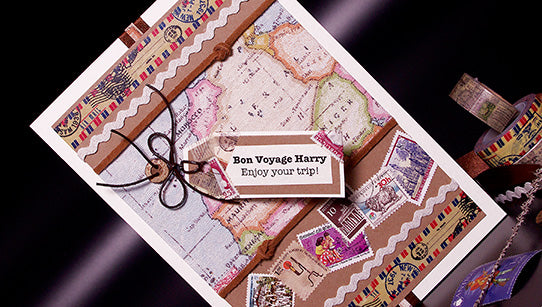 Travel / Bon Voyage Handmade Card