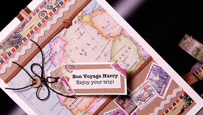 Travel / Bon Voyage Handmade Card