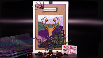 Highland Stag Handmade Card