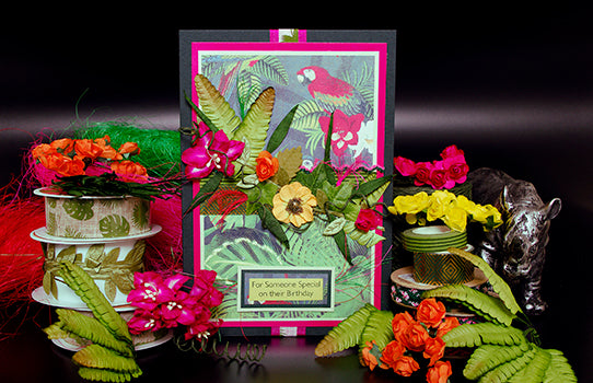 Tropical Garden Handmade Card