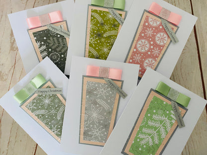 Pastel Christmas Present Handmade Card