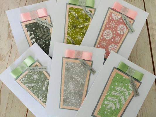 Pastel Christmas Present Handmade Card