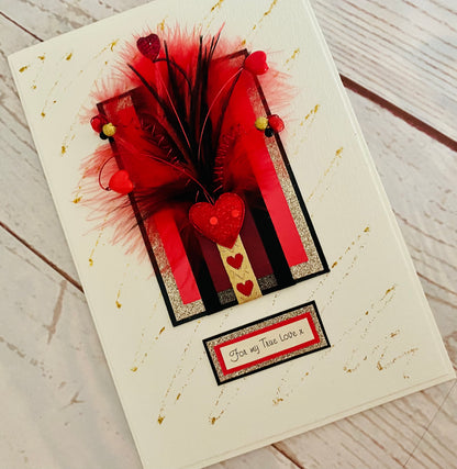 Frivolous Valentines Handmade Card