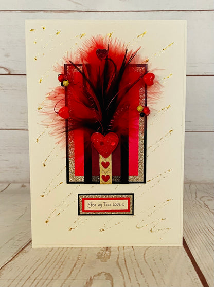 Frivolous Valentines Handmade Card