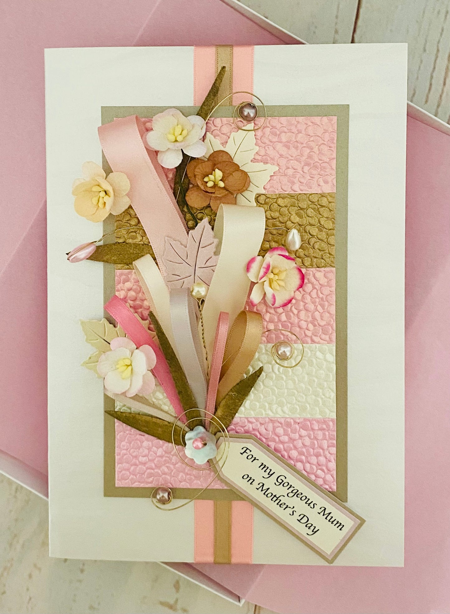 Cherry Blossom Handmade Card