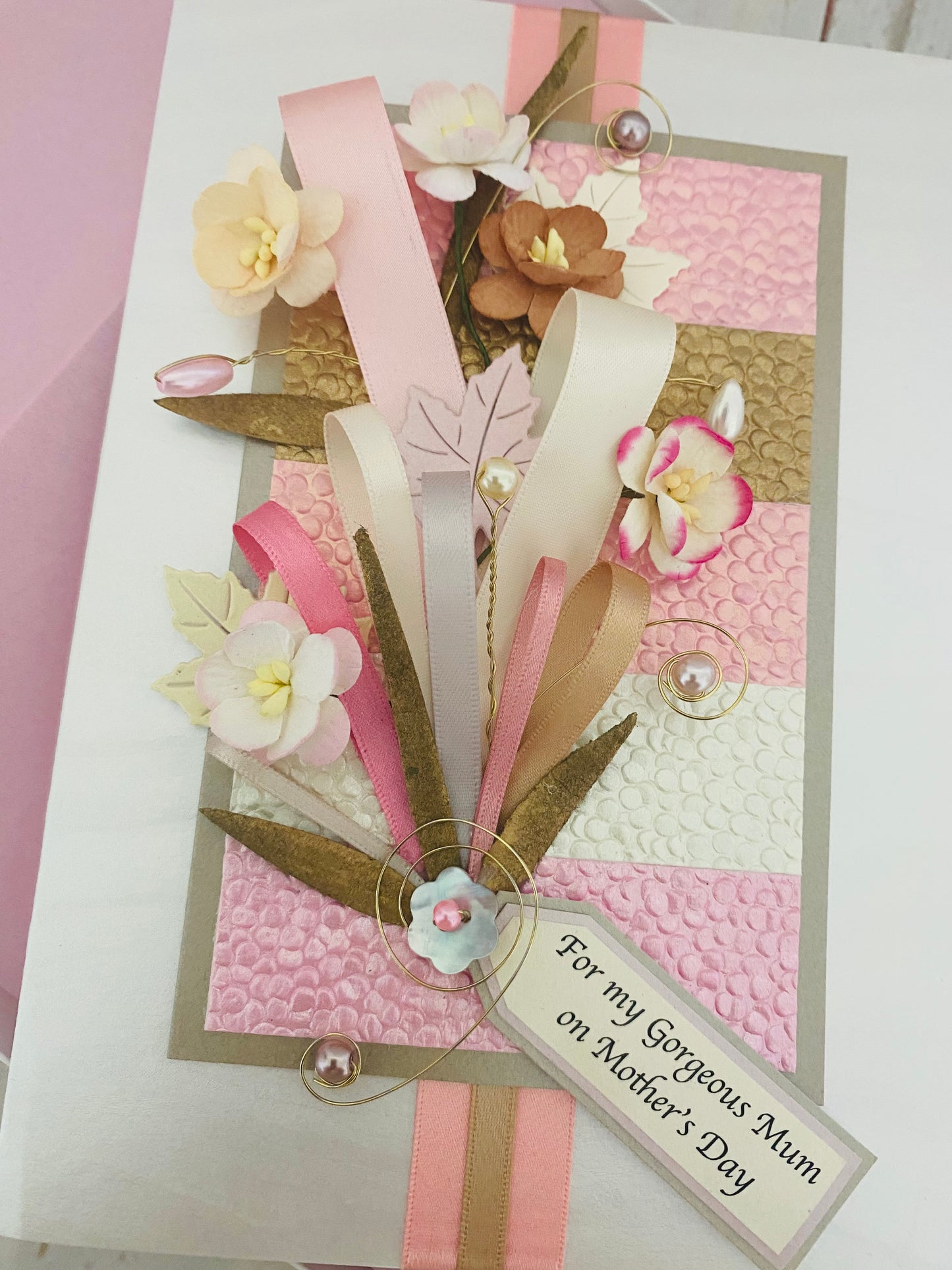 Cherry Blossom Handmade Card