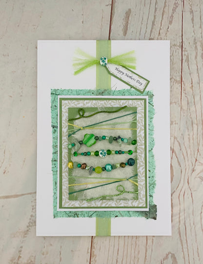 Luxury Pearl Meadow Handmade Card