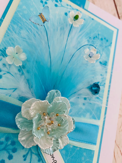 Flutterby Handmade Card