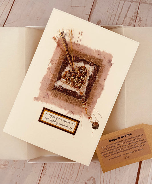 Luxury Empire Bronze Handmade Card