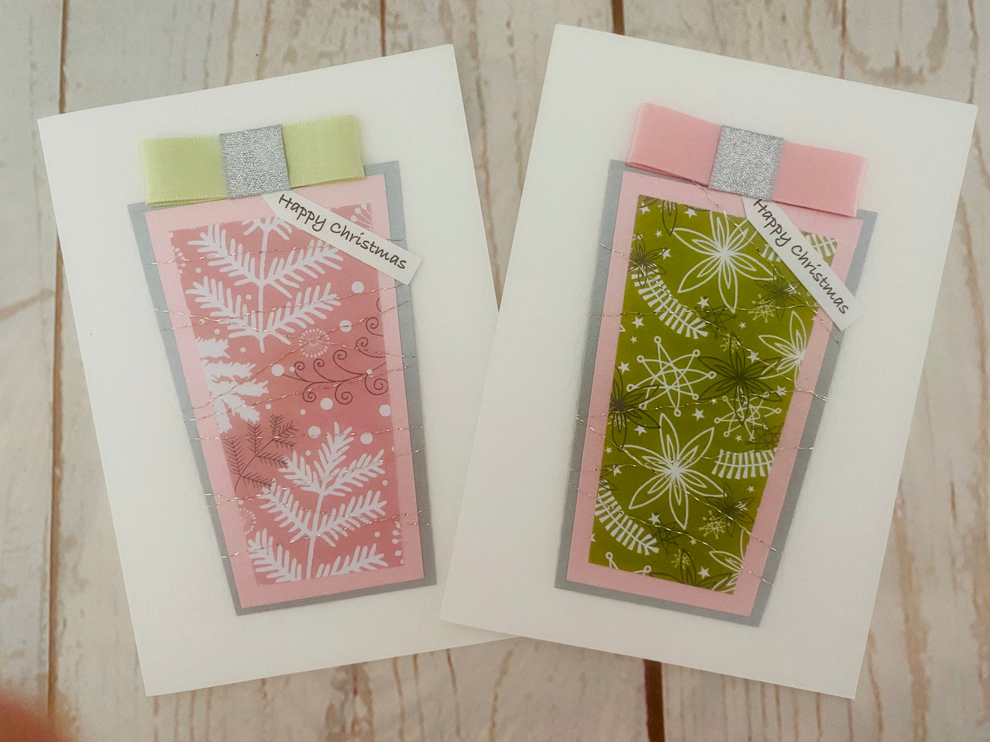 Pastel Christmas Present Handmade Card