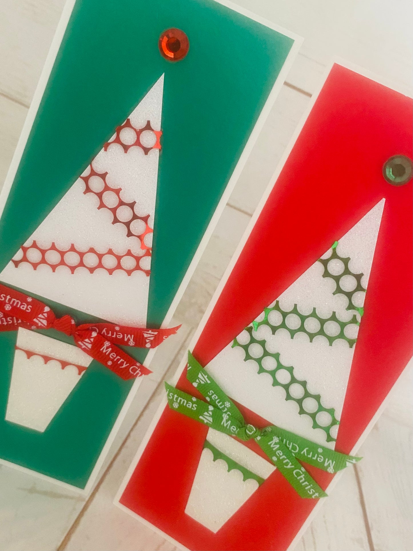 Disco Christmas Tree Handmade Card
