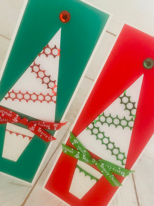 Disco Christmas Tree Handmade Card
