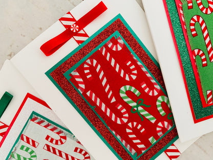 Candy Cane Handmade Christmas Card