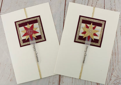 Starburst Handmade Christmas Card